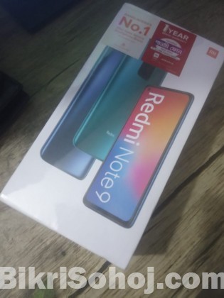 Redmi Note 9 (New, Official and Intact Box)